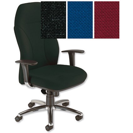 Trexus Posture Chair Synchronous Tilt Back H670mm W535xD495xH430-540mm Charcoal