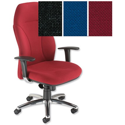 Trexus Posture Chair Synchronous Tilt Back H670mm W535xD495xH430-540mm Burgundy