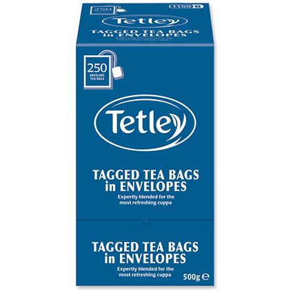 Tetley High Quality Tagged Envelope Tea Bags - Pack of 200