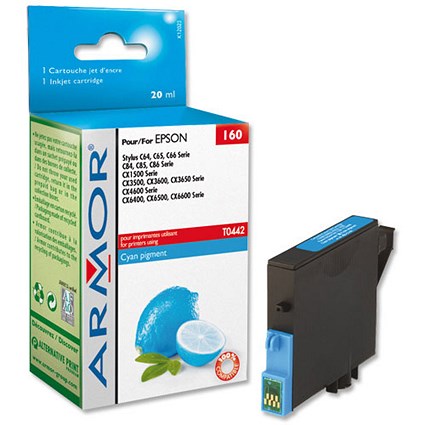 Armor Compatible Inkjet Cartridge High Yield Cyan [Epson DURABrite T044240 Equivalent] Ref K12023