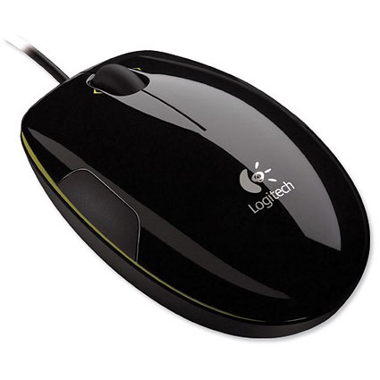 Logitech LS1 Mouse Optical USB Black with Colour Accent
