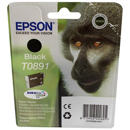 Epson T0891 Black DURABrite Inkjet Cartridge