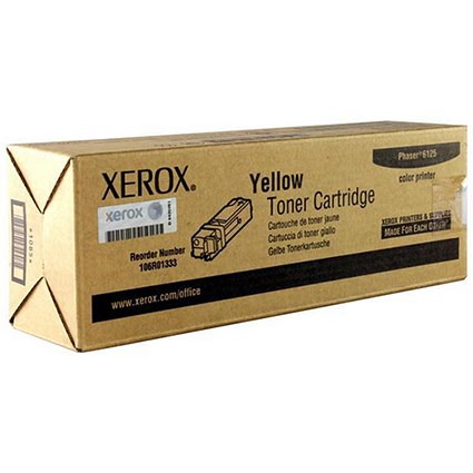 Xerox Phaser 6125 Yellow Laser Toner Cartridge