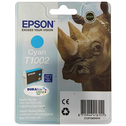 Epson T1002 Cyan DURABrite Ultra Inkjet Cartridge