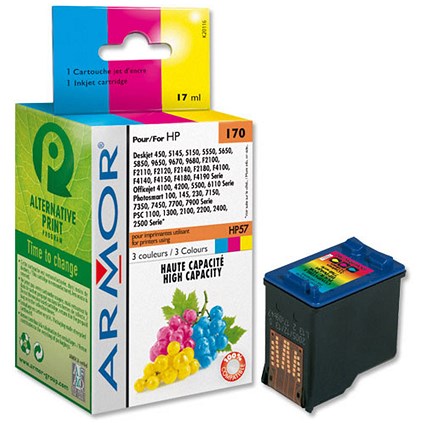 Armor Compatible Inkjet Cartridge Colour [HP No. 57 C6657AE Equivalent] Ref K20116
