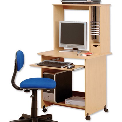 Influx Milton Workstation Tall W740xD600xH1370mm Maple
