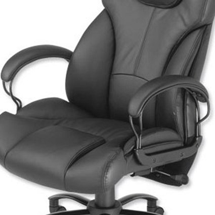 Sonix Phoenix Executive Armchair Reclining Leather Back H680mm W580xD500xH450-540mm Black