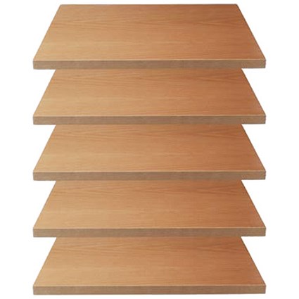 Tercel Optional Shelves in Beech [Pack 5]