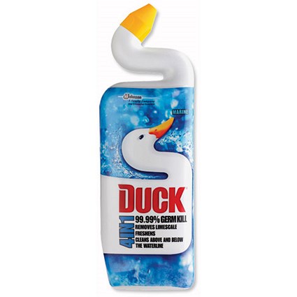 Toilet Duck Cleaner and Freshener, Marine Fragrance, 750ml, Pack of 2