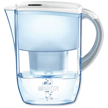 Brita Fjord Water Filter with Pour-through Flip-top Lid and Cartridge / 2.6 Litre / White