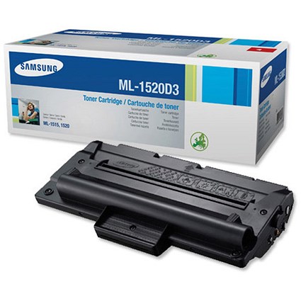 Samsung Laser Toner Cartridge Page Life 3000pp Black Ref ML-1520D3/ELS