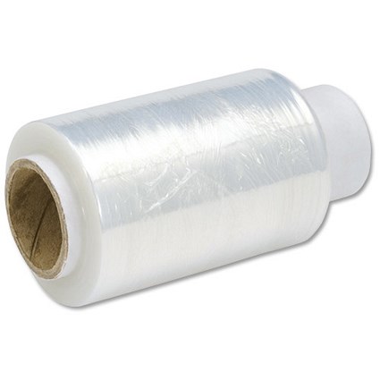Stretch Packaging Film Wrap Refill Rolls 100mmx150m Clear Brown [Pack 10]