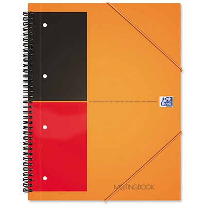 Oxford International Meeting Book Twin Wirebound Double Margin Ruled 160 Pages A5+ [Pack 5]