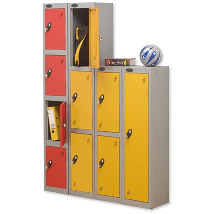 Trexus 3 Door Locker Hasp and Staple Lock ACTIVECOAT W305xD305xH1780mm Silver Yellow