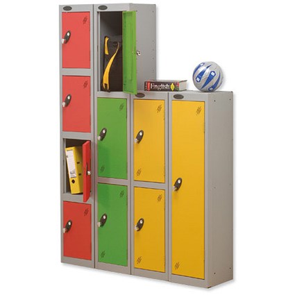 Trexus 3 Door Locker Hasp & Staple Lock Extra Depth ACTIVECOAT W305xD460xH1780mm Silver Green