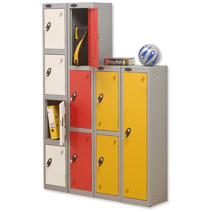 Trexus 4 Door Locker Hasp and Staple Lock ACTIVECOAT W305xD305xH1780mm Silver White