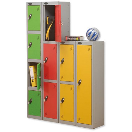 Trexus 4 Door Locker Hasp & Staple Lock Extra Depth ACTIVECOAT W305xD460xH1780mm Silver Green