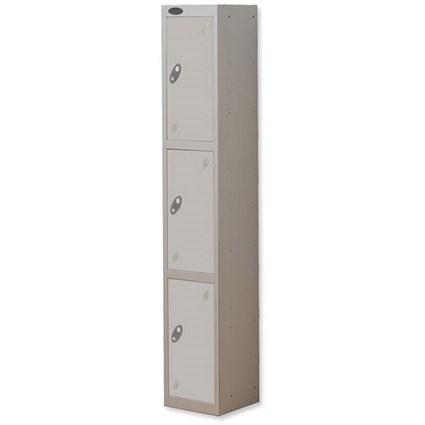 Trexus Plus 3 Door Locker Nest of 1 ACTIVECOAT W305xD305xH1780mm Silver