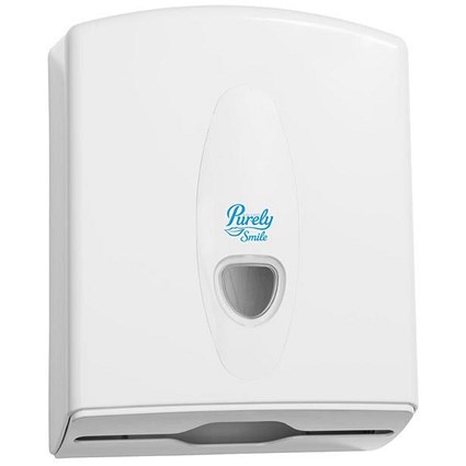 Purely Smile Hand Towel Dispenser White PS1720