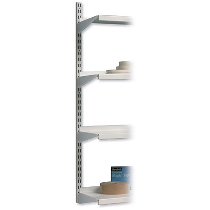 Trexus Top Shelf Extension Upright for Shelving Unit H1048mm White