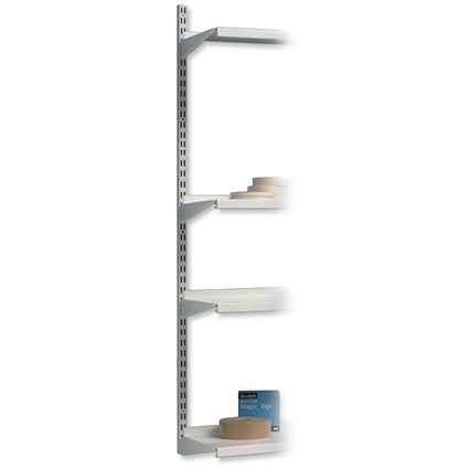 Trexus Top Shelf Extension Upright for Shelving Unit H1524mm White