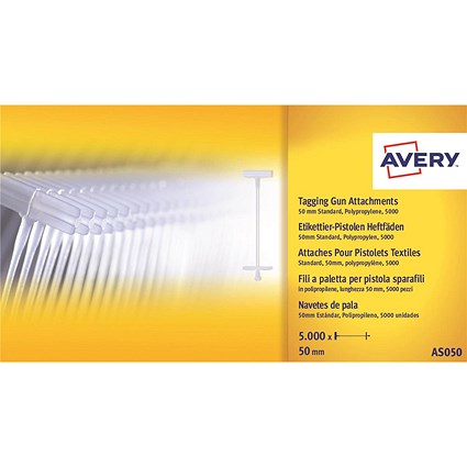 Avery Dennison Ticket Attachment 40mm (Pack of 5000) 02141