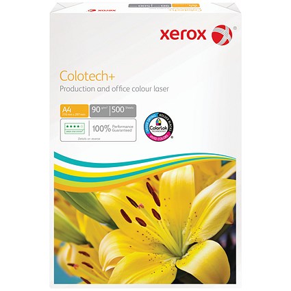 Xerox A4 Colotech+ FSC3 Paper, White, 90gsm, Ream (500 Sheets)