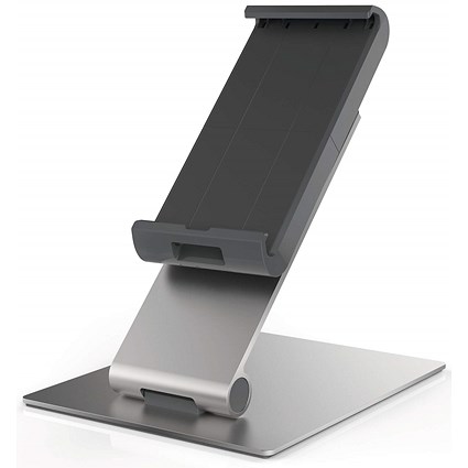 Durable Aluminium Foldable Tablet Holder iPad Desk Stand, Lockable & Rotatable