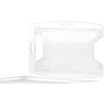 Durable reXycle 1 Card Security Pass ID Badge Holders, 54x85mm, Clear, Pack of 10