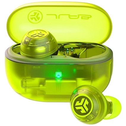 JLab Audio Go Pop ANC True Wireless Stereo Neon Green Earbuds with Charging Case