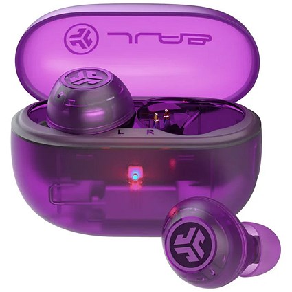 JLab Audio Go Pop ANC True Wireless Stereo Purple Earbuds with Charging Case