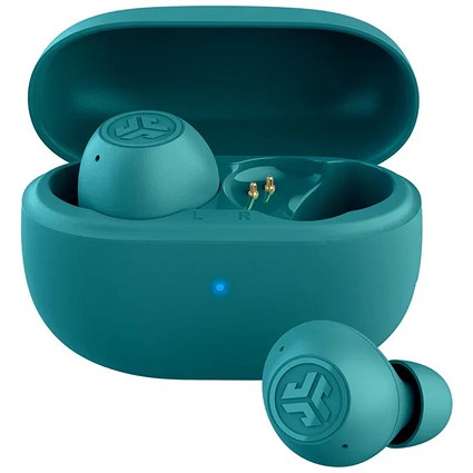 JLab Audio Go Pop ANC True Wireless Stereo Teal Earbuds with Charging Case