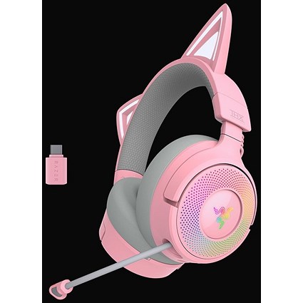 Razer Kraken Kitty V3 Pro Wireless Quartz Gaming Headset
