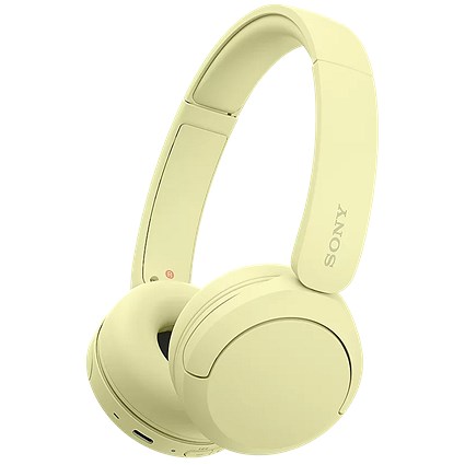 Sony WH-CH520 Wireless Bluetooth Yellow Headphones