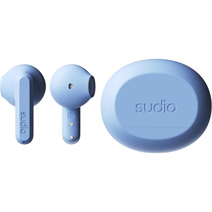 Sudio A3 True Wireless Blue Earbuds with Charging Case