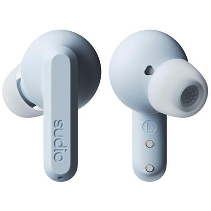 Sudio A3 Pro True Wireless Light Blue Earbuds with Charging Case
