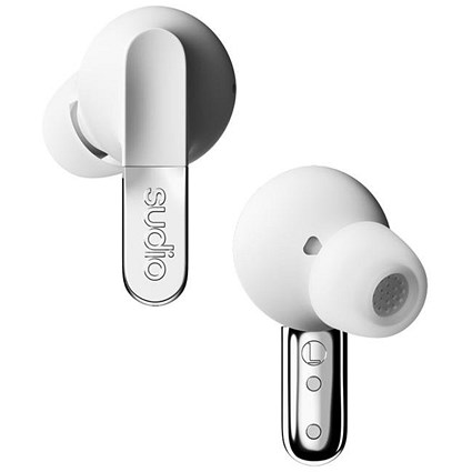 Sudio N3 Pro True Wireless White Earbuds with Charging Case