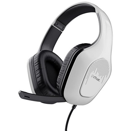 Trust GXT 415PS Zirox Playstation 5 Wired Headset, White and Black Trust GXT 415PS Zirox Playstation 5 Wired Headset, White and Black
