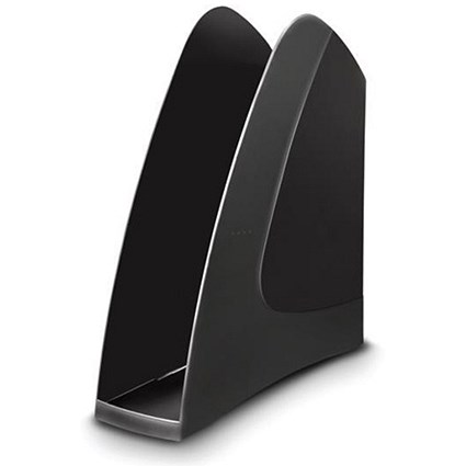 5 Star Low Sill Magazine Rack / A4+ & Portrait Foolscap / Black