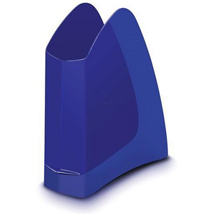 5 Star Low Sill Magazine Rack / A4+ & Portrait Foolscap / Blue