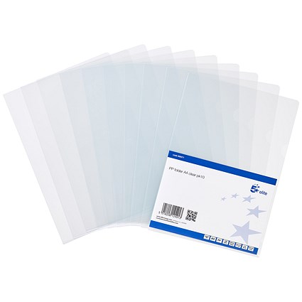 5 Star Cut Flush Folders, A4, Pack of 10