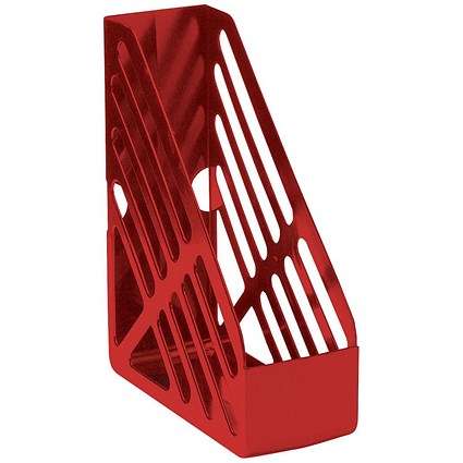 5 Star Magazine Rack, Foolscap, Red