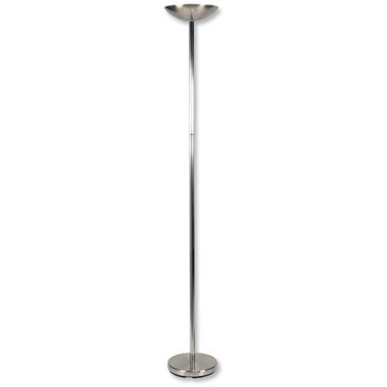 Merit Uplighter Halogen with Dimmer Switch 300W 1820mm Tall Silver