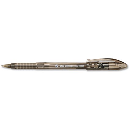 5 Star Grip Ball Pen / 0.4mm Line / Black / Pack of 10