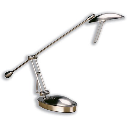Merit Table Lamp with Dimmer Switch and Bulb 12V 50W 710mm Satin Chrome