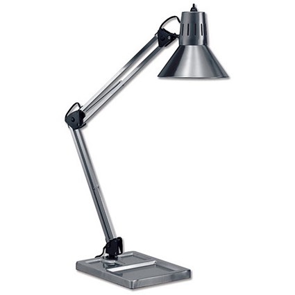 Idelec Lamp Multipurpose with Organiser Base 800mm Brushed Steel