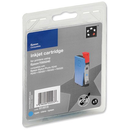 5 Star Compatible Inkjet Cartridge Cyan [Epson T055240 Equivalent]