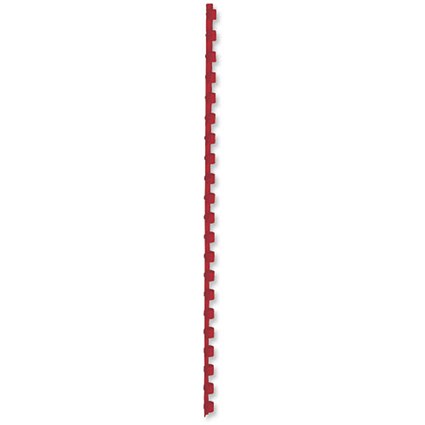 5 Star Binding Combs / 21 Ring / 12mm / Red / Pack of 100