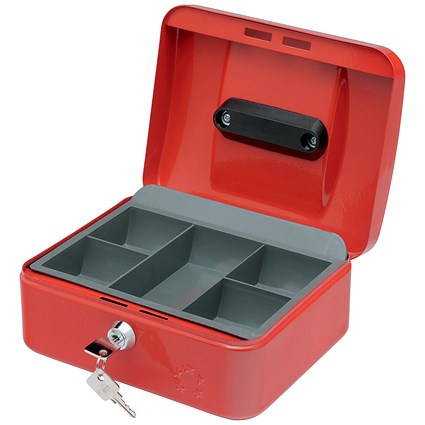 5 Star Cash Box - 8 Inch - Red