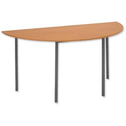 Trexus Office Table Semicircular 18mm Top W1460xD730xH737mm Beech